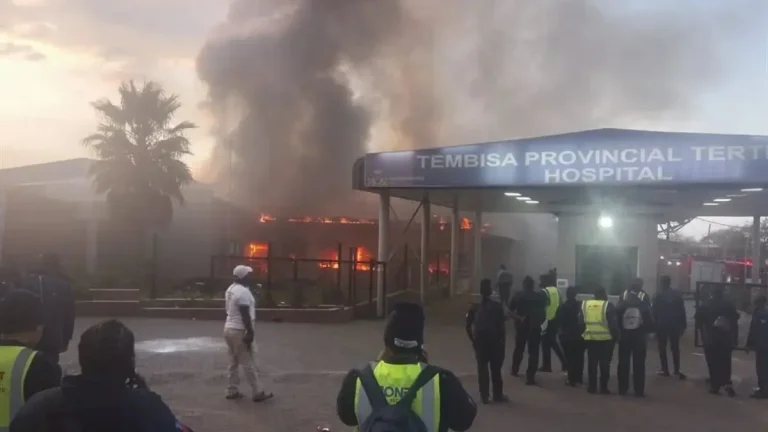 Another Fire Hits Tembisa Hospital: Gauteng Health Scrambles to Contain Crisis Another Fire Hits Tembisa Hospital: Gauteng Health Scrambles to Contain Crisis