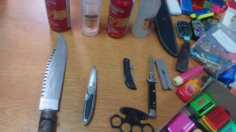 Brakpan High School Search Uncovers Alcohol, E-Cigarettes, and Knives Contraband found at Hoërskool De Anker, Brakpan High school