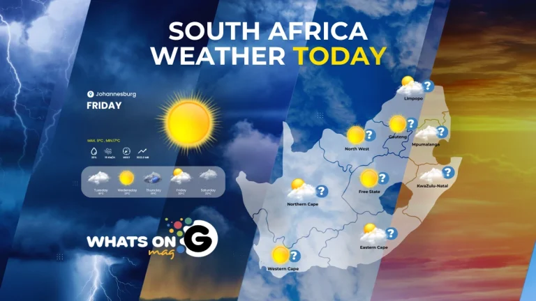 Today’s Weather Forecast – Friday, 5 September 2025 Whats on G Weather Centre - Friday - Today's Weather Forecast
