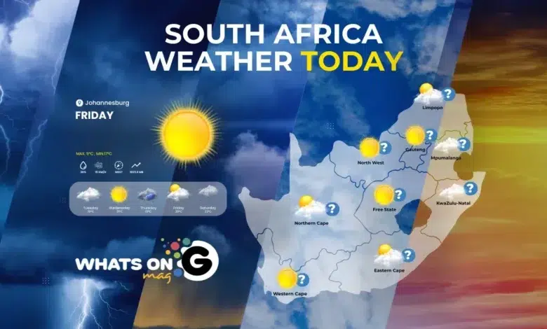 Whats on G Weather Centre - Friday - Today's Weather Forecast