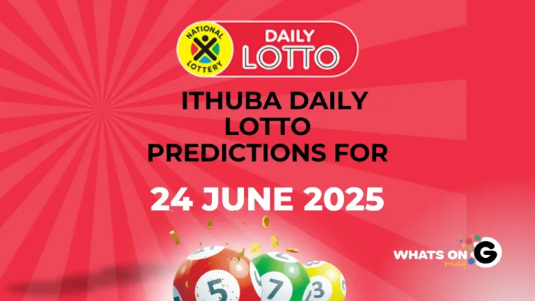 Ithuba Daily Lotto Predictions For 24/06/2025 Ithuba Daily Lotto Predictions For 24/06/2025