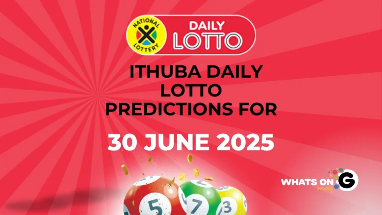 Ithuba Daily Lotto Predictions for Monday, 30/06/2025 Ithuba Daily Lotto Predictions for Monday, 30/06/2025