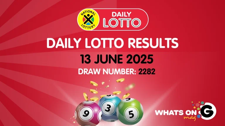 Ithuba Daily Lotto Results for Friday, 13/06/2025 Ithuba Daily Lotto Results for Friday, 13/06/2025