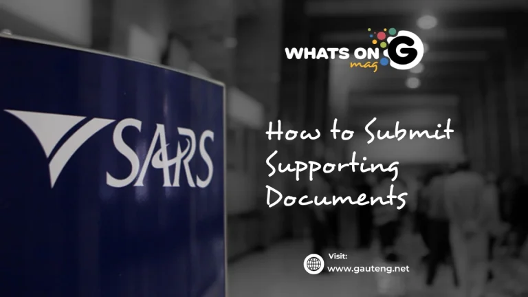 How to Submit Supporting Documents to SARS Auto Draft