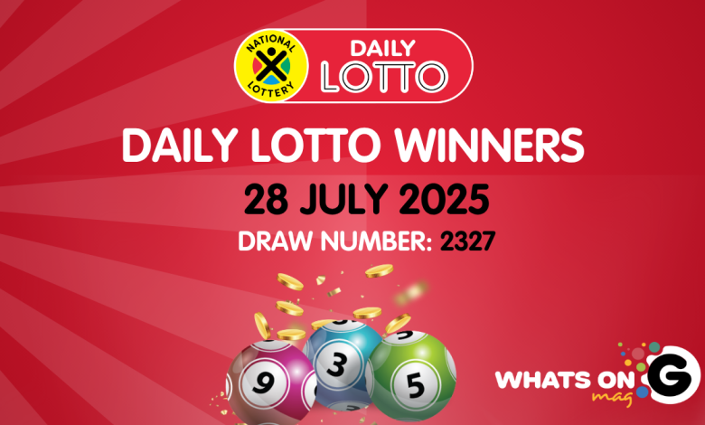 Congratulations to the Daily Lotto Winners for 28/07/2025