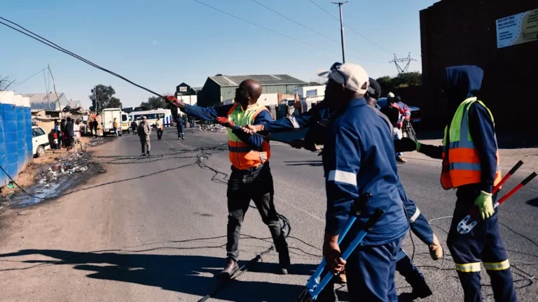 Illegal Connections Exposed: City Power’s Action in Crown Informal Settlements Illegal Connections Exposed: City Power’s Action in Crown Informal Settlements