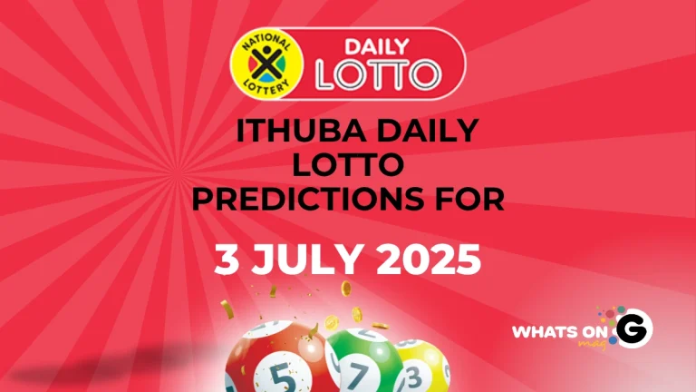 Ithuba Daily Lotto Predictions For Thursday, 03/07/2025 Ithuba Daily Lotto Predictions For 03/07/2025