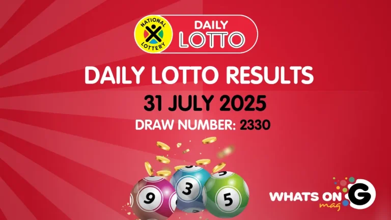 Ithuba Daily Lotto Results for 31/07/2025 Ithuba Daily Lotto Results for 31/07/2025