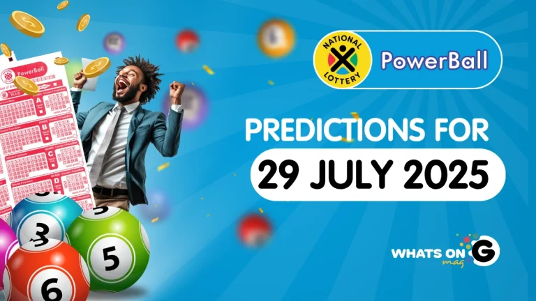 Ithuba Powerball Predictions For 29/07/2025 Ithuba Powerball Predictions For 29/07/2025