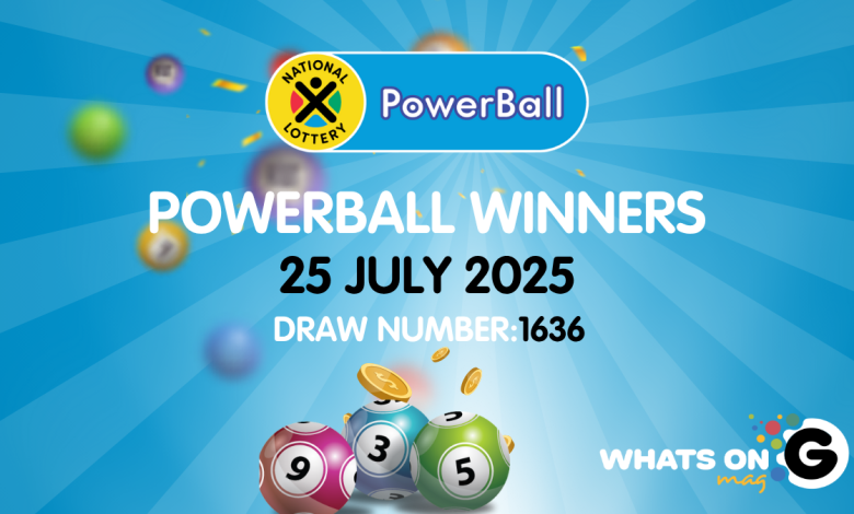 POWERBALL RESULTS: Congratulations to the Powerball Winners for 25/07/2025