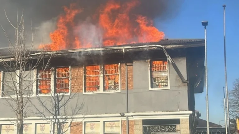 Germiston Home Affairs Building Set Alight During Protest Germiston Home Affairs Building Set Alight During Protest
