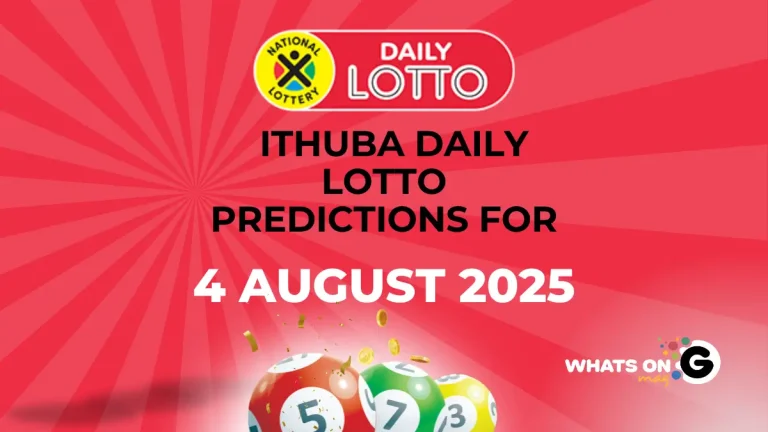 Ithuba Daily Lotto Predictions For 04 August 2025 Ithuba Daily Lotto Predictions For 04 August 2025