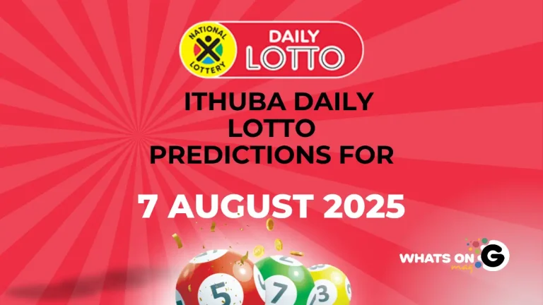 Ithuba Daily Lotto Predictions For 07/08/2025 Ithuba Daily Lotto Predictions For 07/08/2025