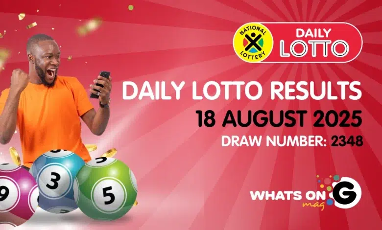 Ithuba Daily Lotto Results for 18/08/2025