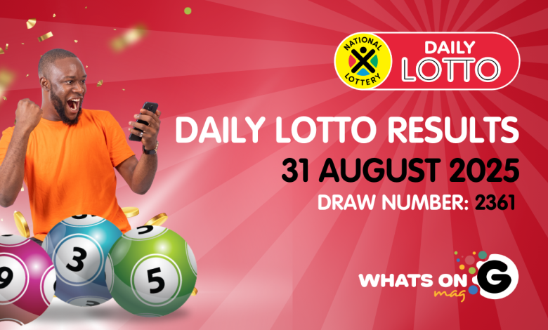 Ithuba Daily Lotto Results for 31 August 2025