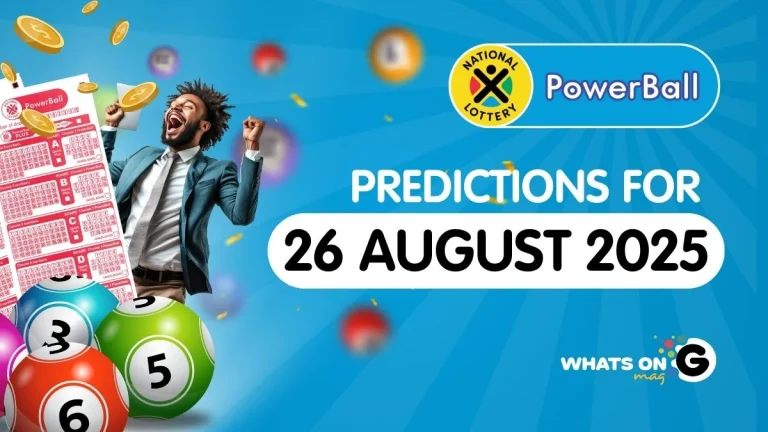 Ithuba Powerball Predictions For 26/08/2025 Ithuba Powerball Predictions For 26/08/2025