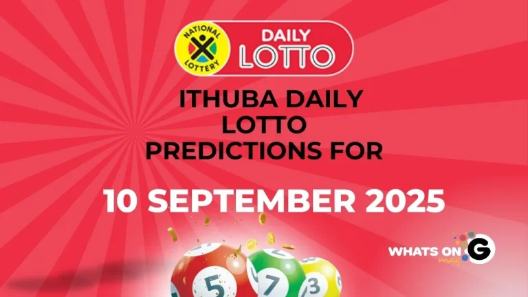 Ithuba Daily Lotto Predictions for 10/09/2025 Ithuba Lotto Predictions for 10/09/2025
