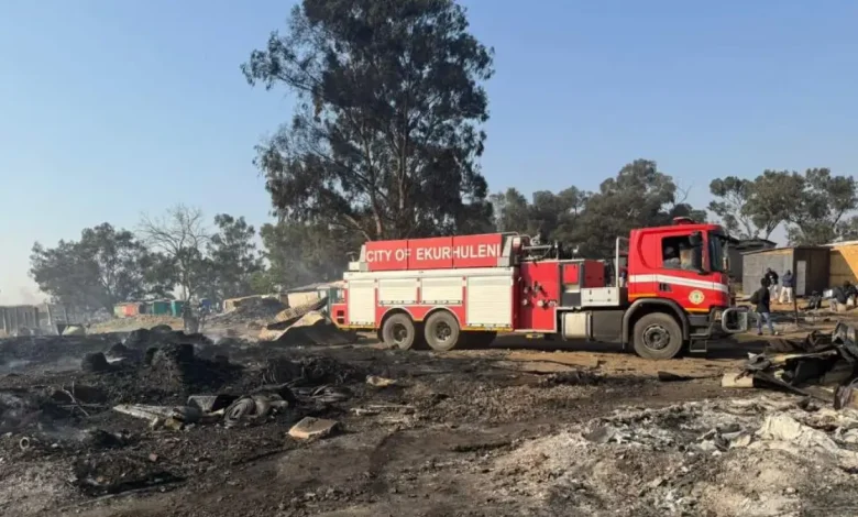 Brakpan Chaos: Plastic City Burns Amid Zama Zama and Recycler Rivalry
