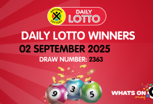 Congratulations to the Daily Lotto Winners for 02/09/2025