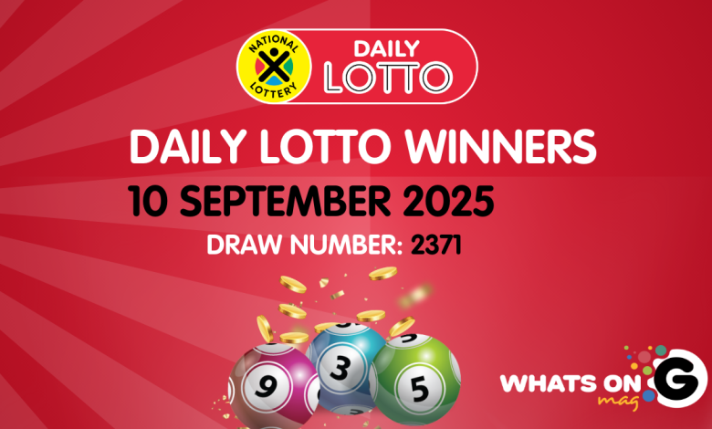 Congratulations to the Daily Lotto Winners for 10/09/2025