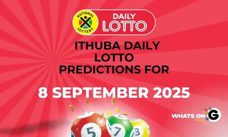 Ithuba Daily Lotto Predictions for 08/09/2025