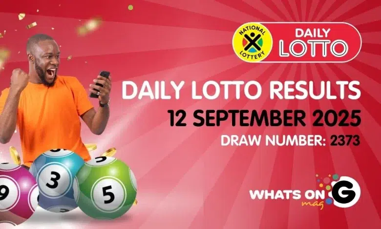 Ithuba Daily Lotto Results for 12/09/2025